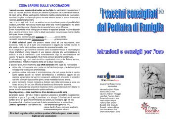 vaccinazioni - Sito ufficiale del Dott. Giovanni Vitali Rosati