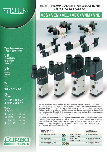 Depliant Elettrovalvole pneumatiche - farbo pneumatic