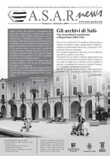 Gli archivi di Salò - Asar garda