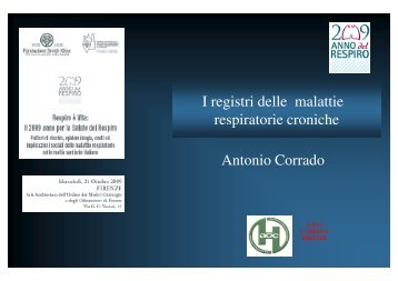 I registri delle malattie respiratorie croniche