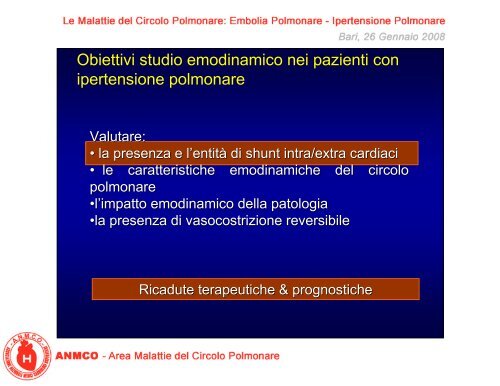 Il cateterismo cardiaco ed i test di reattività vascolare - Anmco