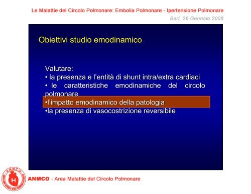 Il cateterismo cardiaco ed i test di reattività vascolare - Anmco