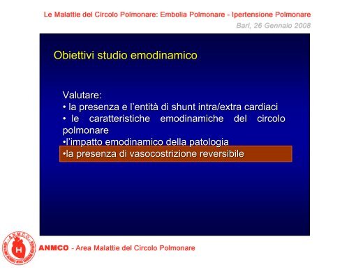 Il cateterismo cardiaco ed i test di reattività vascolare - Anmco