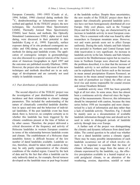 The temporal stability and activity of landslides in Europe with ž ...