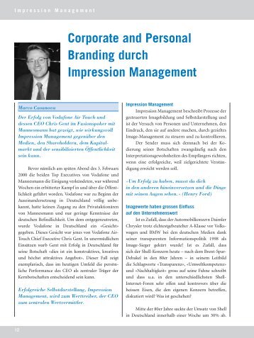 Corporate and Personal Branding durch ... - Branding-Institute