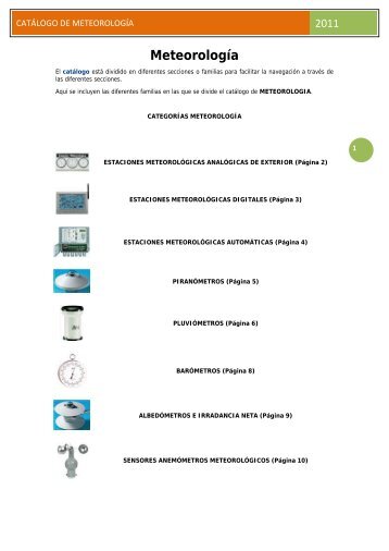 CATÁLOGO DE METEOROLOGÍA - Drogallega