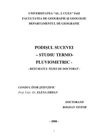 podisul sucevei - studio termo - pluviometric.pdf - Editura EDU