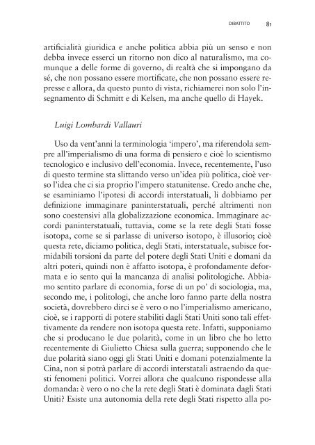 Diritto, politica e realtà sociale nell'epoca della globalizzazione