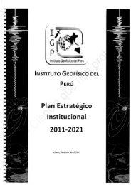 Plan Estrategico Institucional 2011-2021 - Instituto Geofísico del Perú