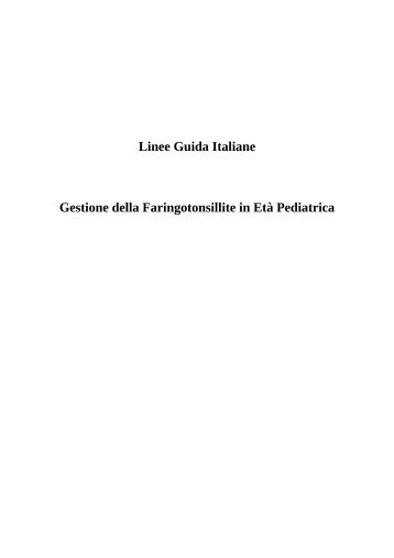 3. Linee Guida Italiane: Gestione della ... - S.I.O.e.Ch.CF.