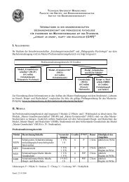 Informationen zu den Grundwissenschaften Erziehungswissenschaft ...