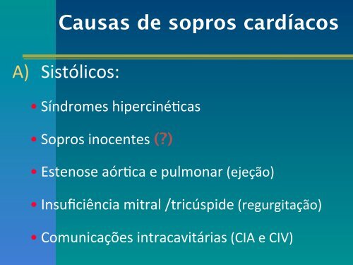 Exame clínico do aparelho cardiovascular - UFF