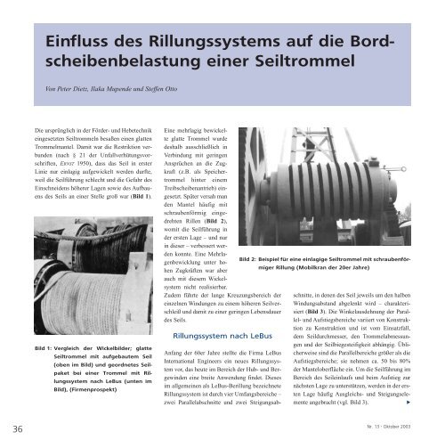 Einfluss des Rillungssystems auf die Bord ... - TU Clausthal