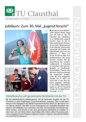 Ausgabe 1/2010 - TU Clausthal