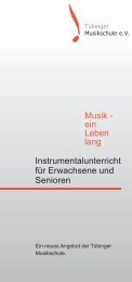 Musik - ein Leben lang Instrumentalunterricht für Erwachsene und ...