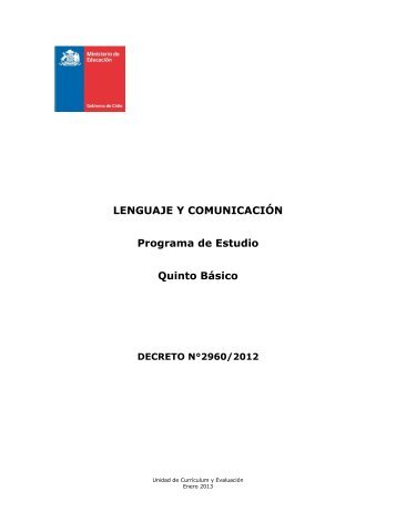 Lenguaje y Comunicación - Currículum en línea