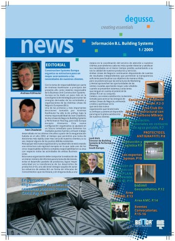 Building News Nº 1 - BASF Construction Chemicals España SL