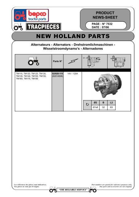 fiatagri (new holland) - Bepco