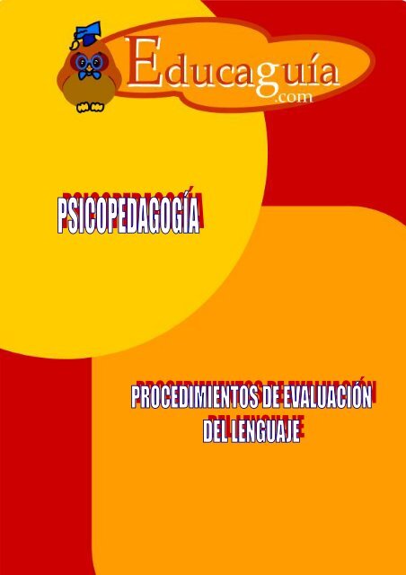 Procedimientos de evaluación del Lenguaje - Educaguia