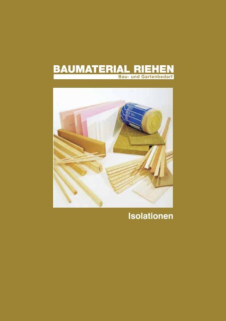 PREISLISTE 2012 - Baumaterial-Riehen