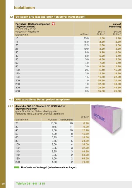 PREISLISTE 2012 - Baumaterial-Riehen