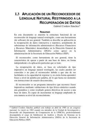 i.3 aplicación de un reconocedor de lenguaje natural restringido a la ...