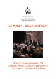 “LA MAGIA... DELLA SCIENZA!” - ITG Morigia