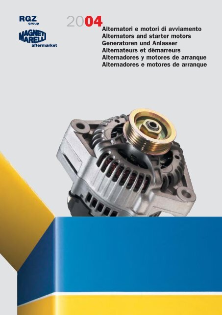 Alternatori e motori di avviamento Alternators and starter motors 