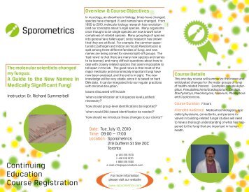 information - Sporometrics