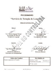 “Servicio de Terapia de Lenguaje” - Gobierno del Estado de Sonora