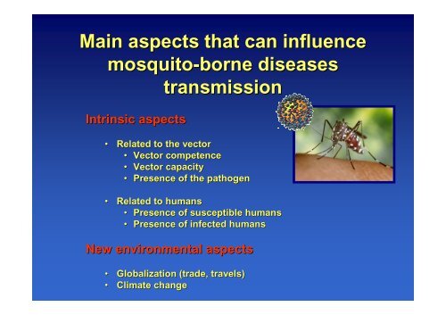 An overview of emerging mosquito borne diseases, globalization ...