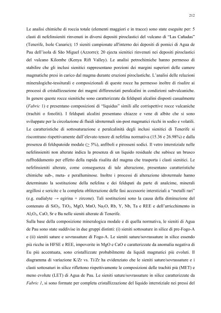 Dottorato di Ricerca in Scienze della Terra (XVI ciclo)