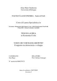 TESI DI LAUREA in Economia Civile VOICE OR - Aiccon