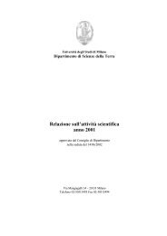 Relaz. Dip. Scienze della Terra _dip0360 - Università degli Studi di ...