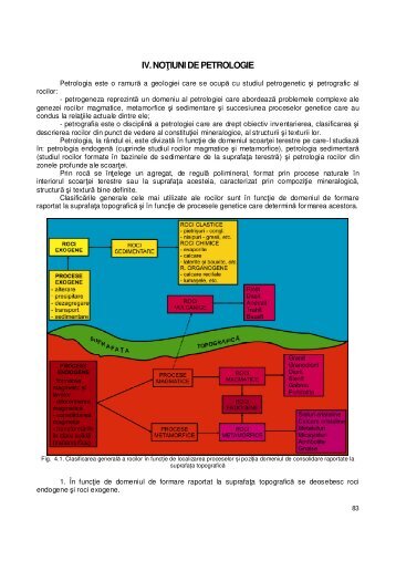 IV. NOŢIUNI DE PETROLOGIE - Doru Juravle