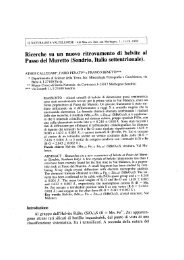 Callegari A., Penati F., Benetti F. - Provincia di Sondrio
