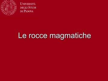10 Rocce magmatiche.pdf - Dipartimento di Geoscienze