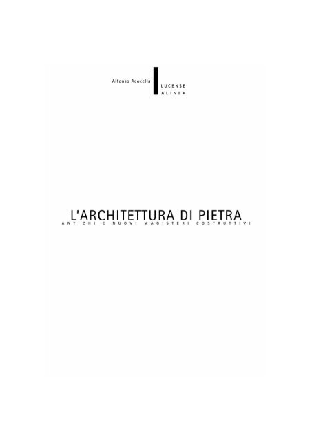 Estratto del volume (.pdf) - Architettura di Pietra