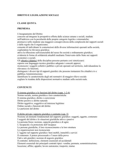 programmi privatisti socio psico pedagogico - Carducci