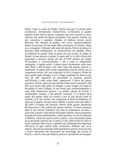 Ascanio Ciriaci: Sofistica e democrazia. - Chaos e Kosmos
