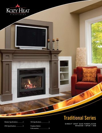 Traditional Series (Windom, SP36, 936) - Kozy Heat Fireplaces