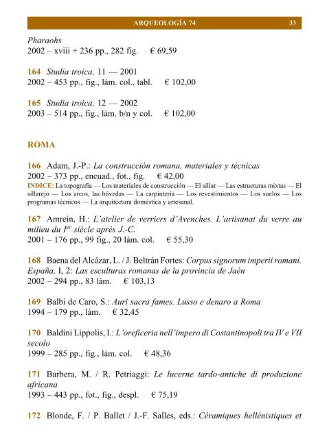 Arqueología 74 - Pórtico librerías