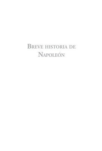 Breve historia de NapoleóN - Ediciones Nowtilus