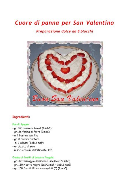 Cuore di panna per San Valentino