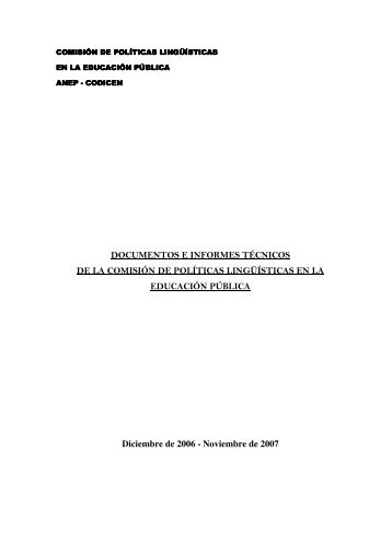DOCUMENTOS E INFORMES TÉCNICOS DE LA ... - ANEP
