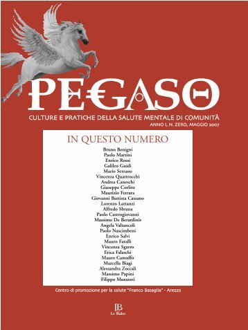 Pegaso - Culture e Pratiche della Salute Mentale di Comunità