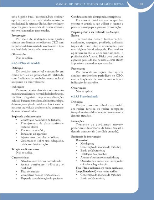 Manual de Especialidades em Saúde Bucal