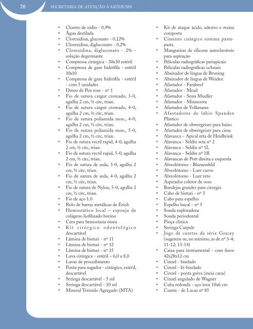 Manual de Especialidades em Saúde Bucal