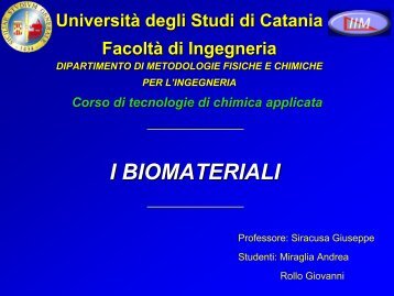 Diapositiva 1 - dmfci - Università degli Studi di Catania