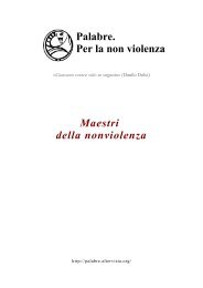 Palabre. Per la non violenza Maestri della nonviolenza - Alp Cub